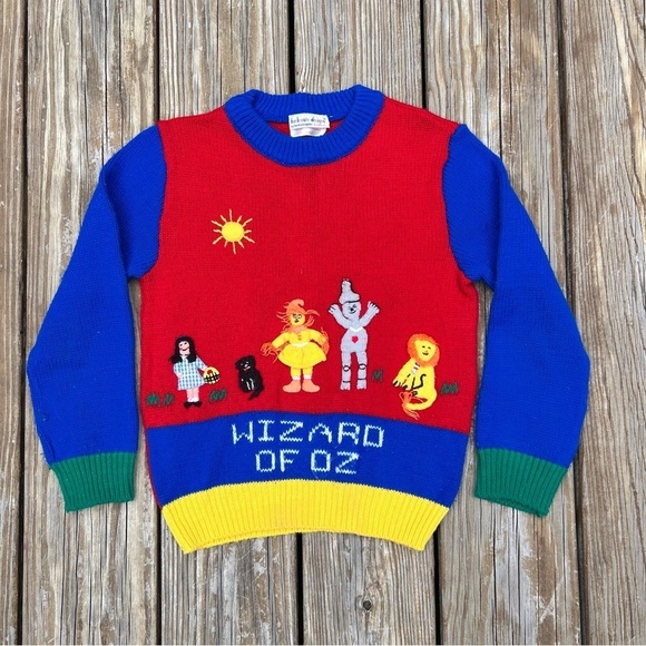 Harlequin Designs Other - 1988 Vintage Kids Wizard of Oz Sweater by Harlequin Designs
